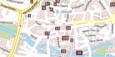 Stadtplan St. Sebald  Nürnberg